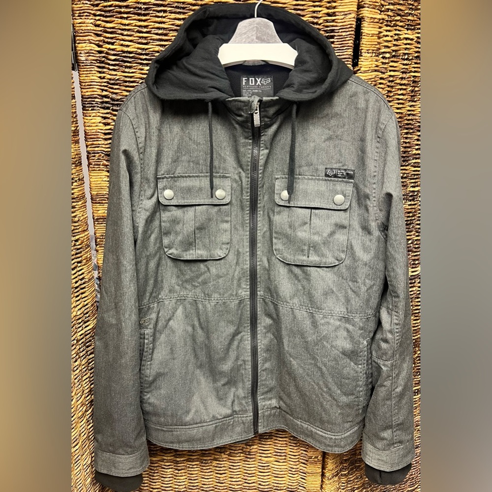 Fox Racing- Heritage Forge, Men's‎ Black Jacket, Large, Full Zipper, Midweight